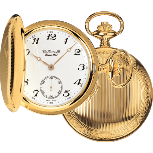 Tissot Tissot Savonnette Mechanical Brass / Yellow Gold / White